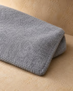 Wool Blanket, 150 x 200 cm, Grey, closeup view