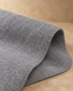 Wool Blanket, 150 x 200 cm, Grey, detail view