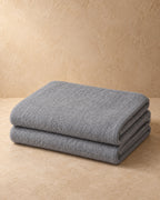 Wool Blanket, 150 x 200 cm, Grey, stack view
