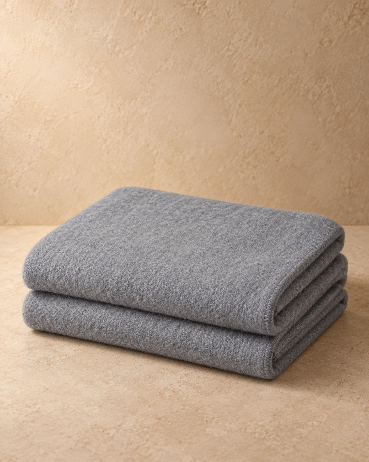 Wool Blanket, 150 x 200 cm, Grey, stack view