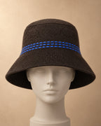 Harrier Yak Wool Brimmed Hat, Brown, front view