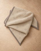 Salkhi Cashmere Neckerchief, Beige-grey, flat view