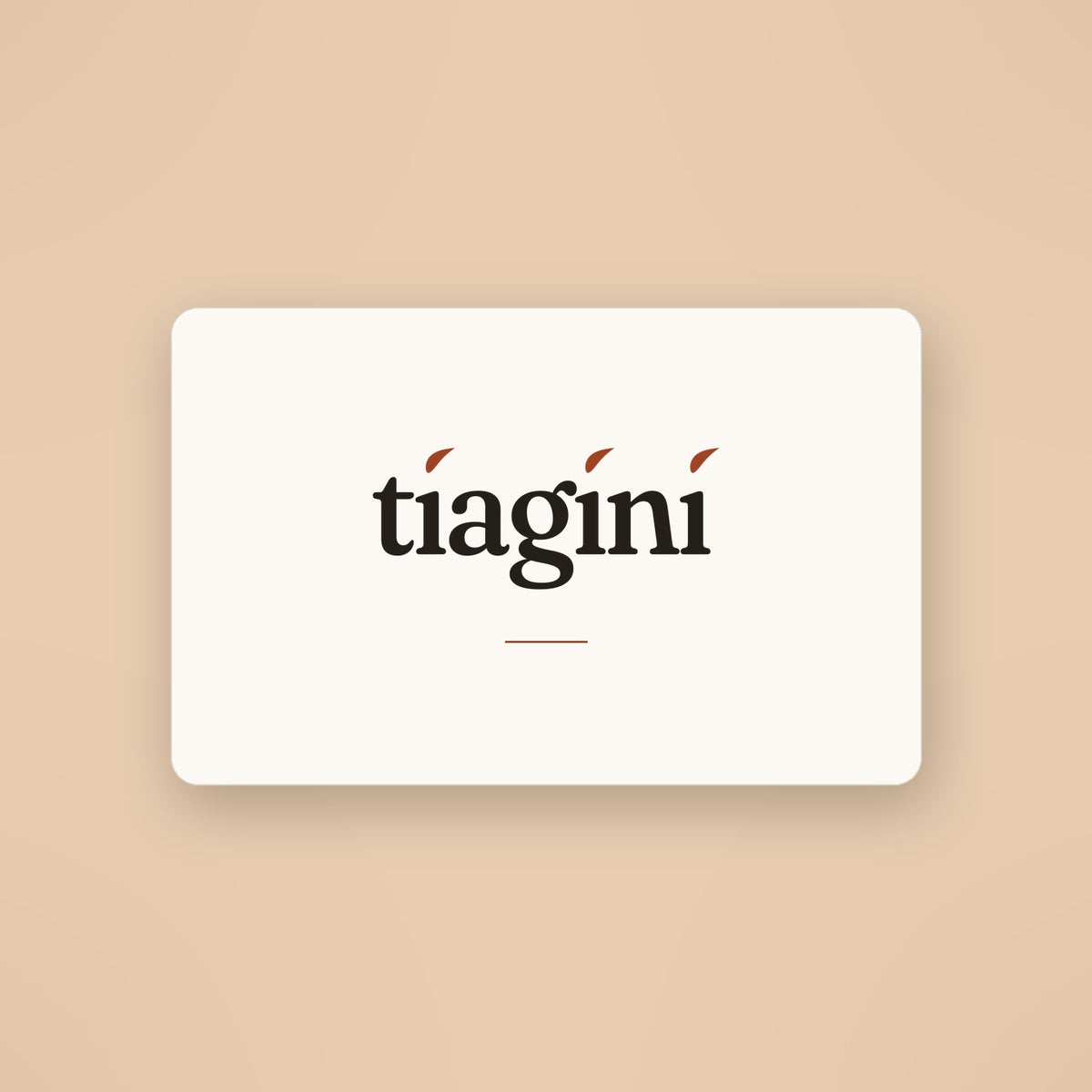 Tiagini gift card