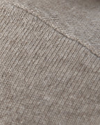 Belted Cape Poncho in Cashmere, Grey, detail view